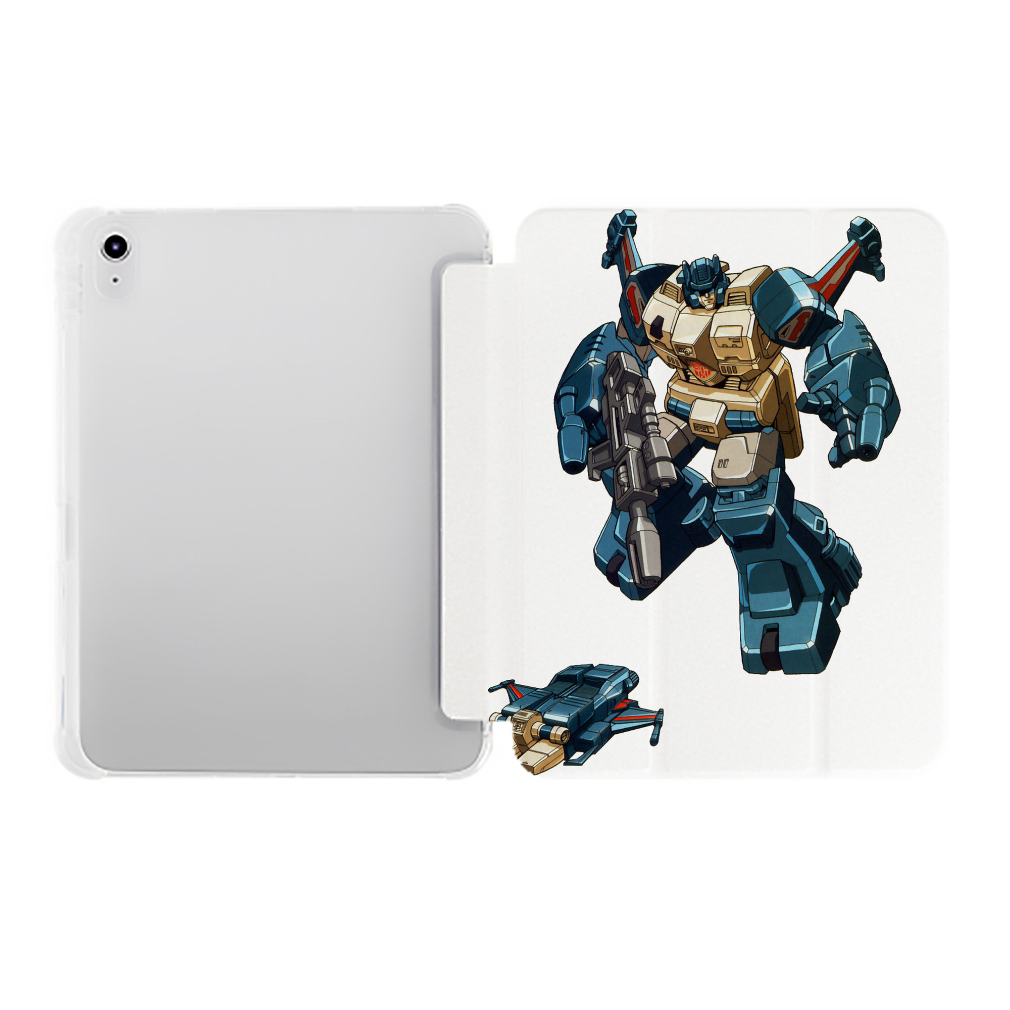 （画像用）  IPad ケース ペン収納付き 三つ折りスタンド PUレザー×シリコン 対応機種9.5/10.5/10.9インチ